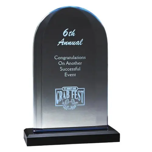 Indigo Series Acrylic Award - Black Base (Engraving Included)