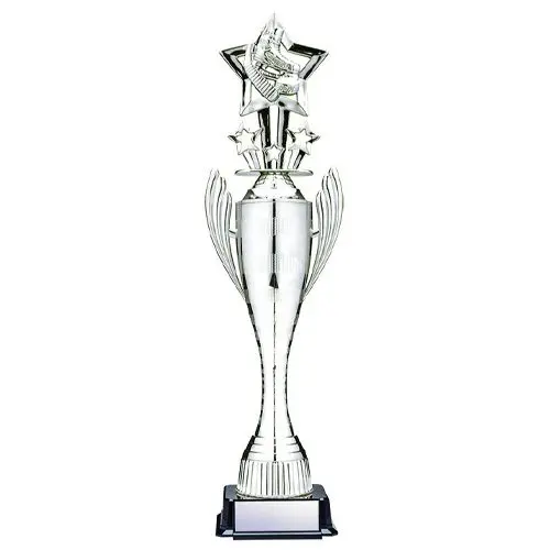 Hockey Trophy Silver Cup Wing Handles (Includes Engraving) 1 Hockey Trophy Silver Cup Wing Handles