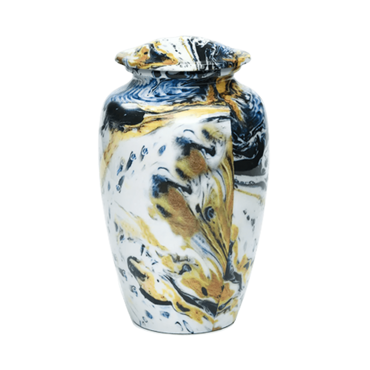 ADULT Classic Alloy Urn -9004- Venetian Blue Swirl