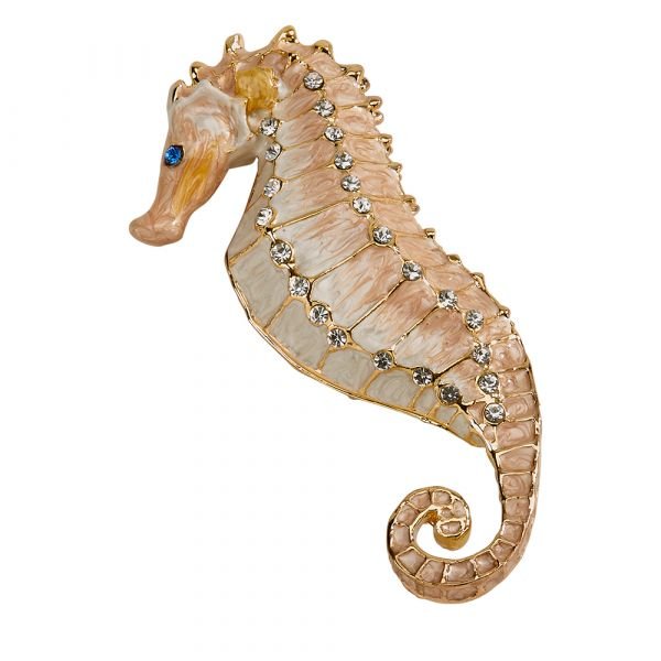 Seahorse Trinket Box 3.5" x 1"