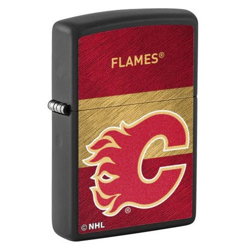Zippo NHL Calgary Flames Lighter engraved Canada