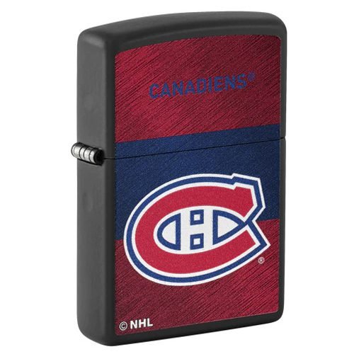 Zippo NHL Montreal Canadiens Black Lighter engraved Canada
