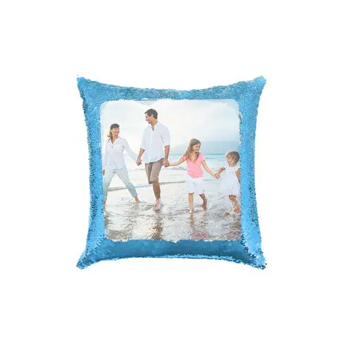 Sequin Pillow Square Shape printed family