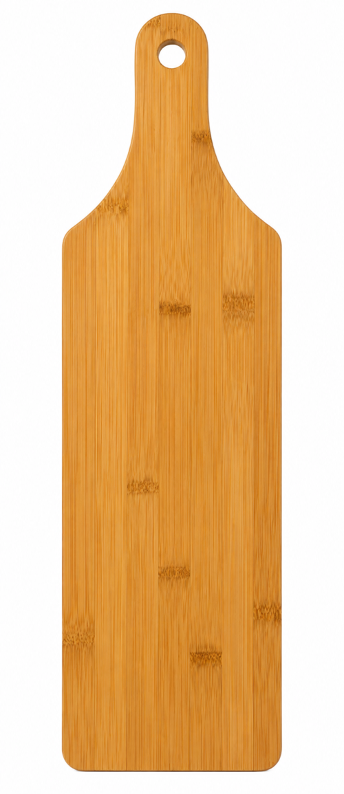 Personalized Bamboo Cutting/Serving Peddle  Board with Engraved Family Name