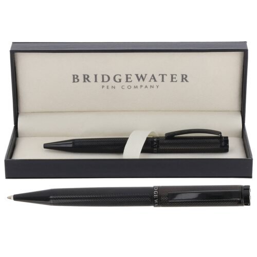 Personalized black Signature Collection ballpoint pen — Bridgewater Cambridge, engraved executive gift Canada
