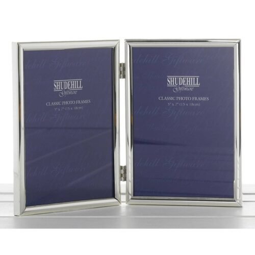 Classic Silver 5x7 Double Frame