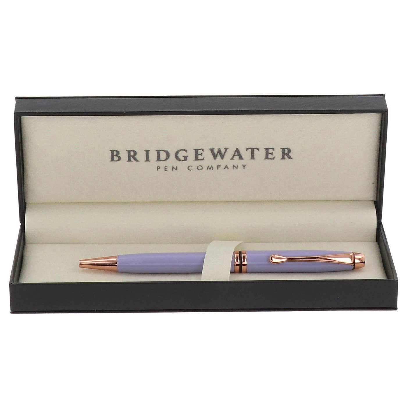 Bridgewater Winchester Lilac & Rose Gold Ball Pen 1 Engraved rose gold pen gift — Bridgewater Winchester lilac and rose gold ballpoint, personalized gift Canada