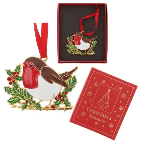 Xmas Treasures Cute Robin