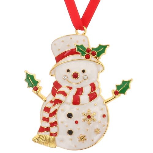 Xmas Treasures Holly Snowman